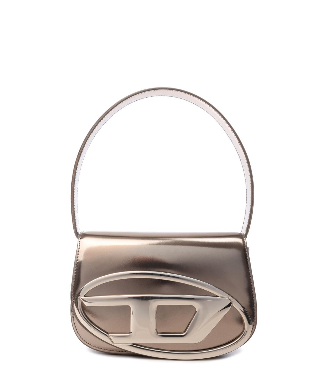 DIESEL Коричневая кожаная сумка через плечо, фото 1