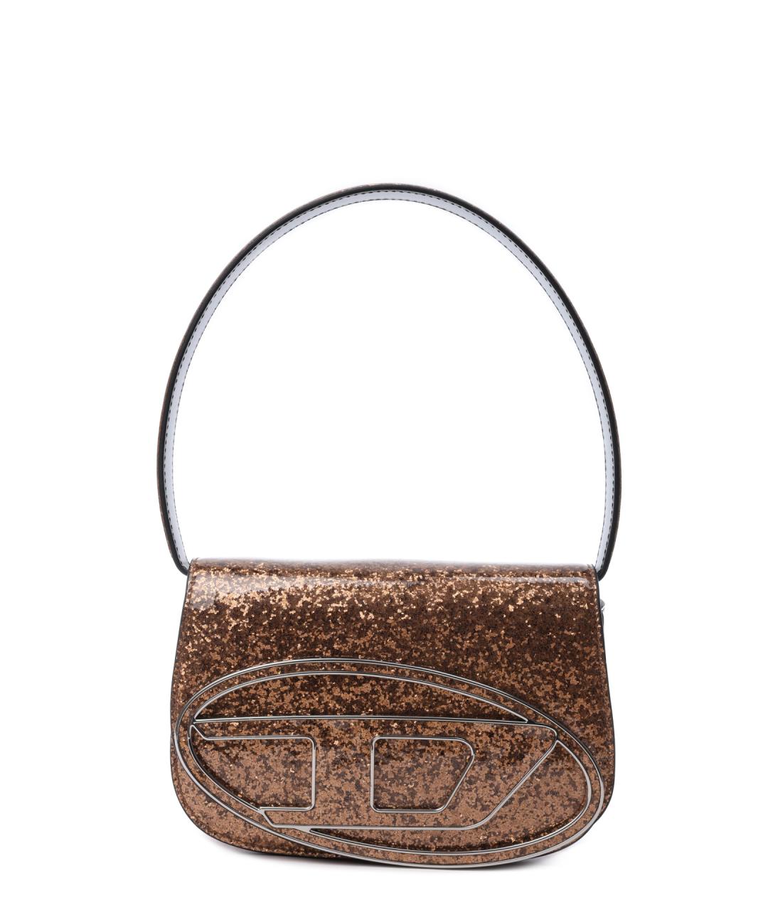 DIESEL Золотая сумка через плечо, фото 1