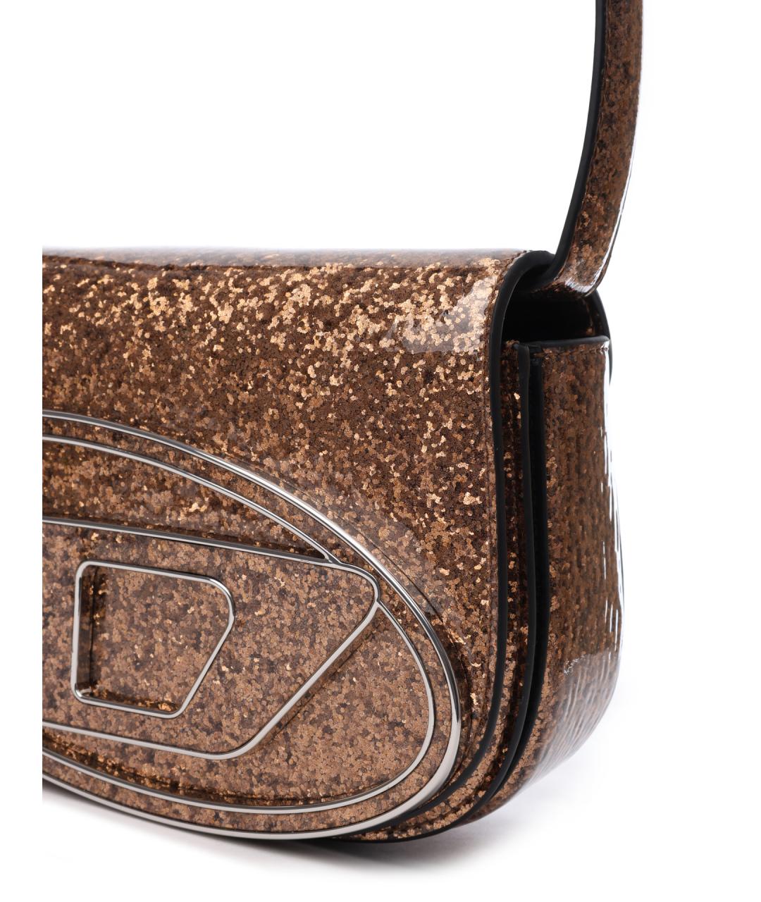 DIESEL Золотая сумка через плечо, фото 4