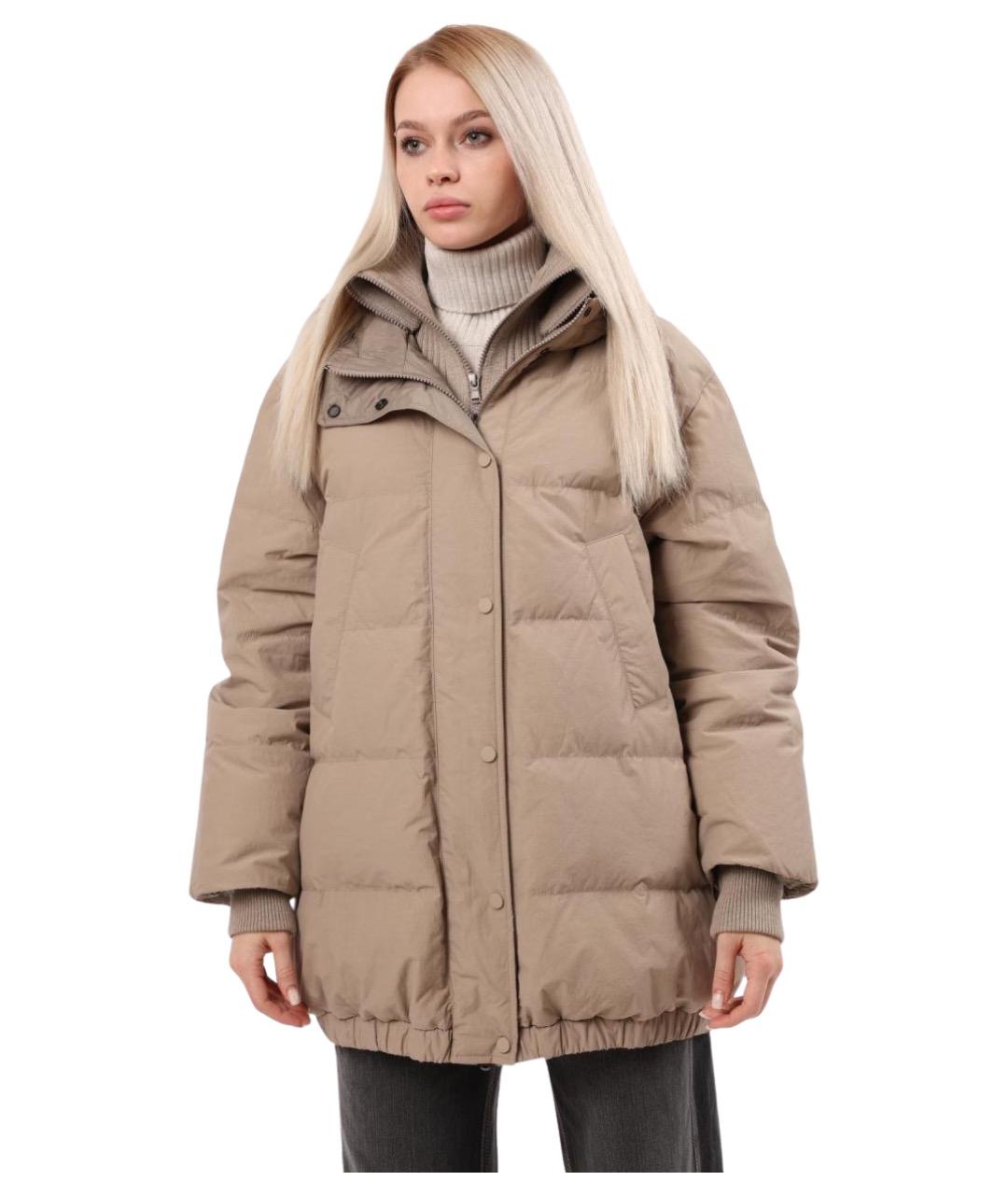 BRUNELLO CUCINELLI Бежевая полиамидовая куртка, фото 1