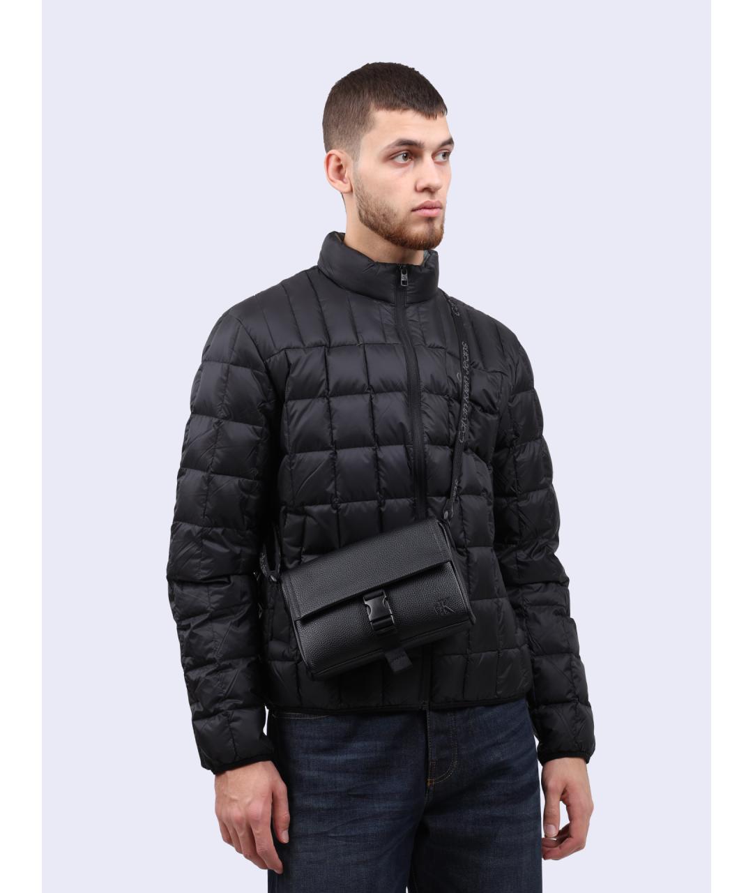 CALVIN KLEIN Черная сумка на плечо, фото 2