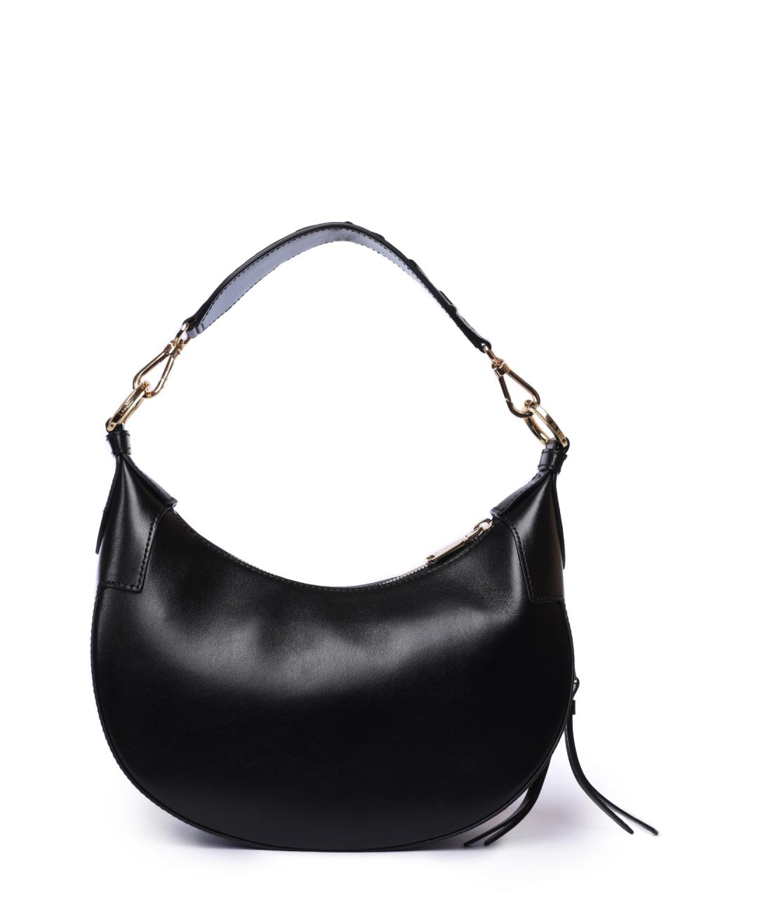 LANCEL Черная кожаная сумка через плечо, фото 5