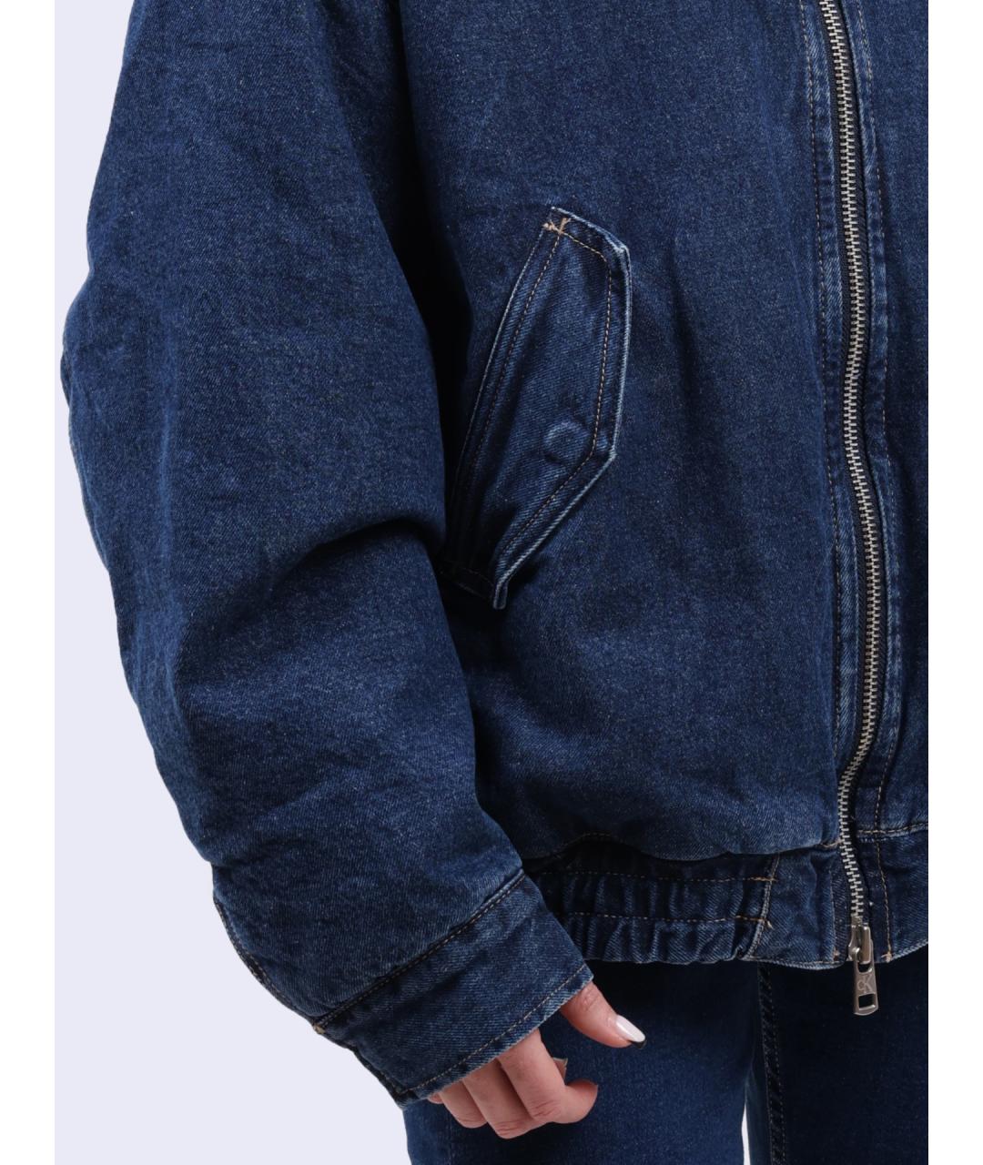 CALVIN KLEIN Синяя хлопковая куртка, фото 2