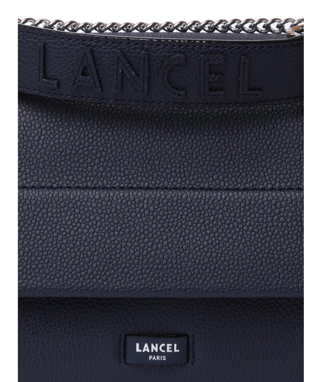 LANCEL Синяя сумка с короткими ручками, фото 4