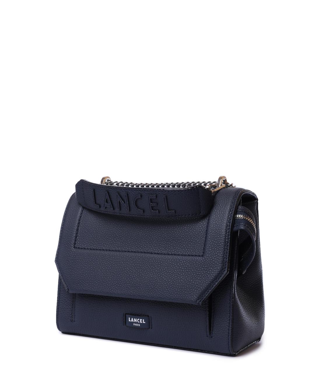 LANCEL Синяя сумка с короткими ручками, фото 5
