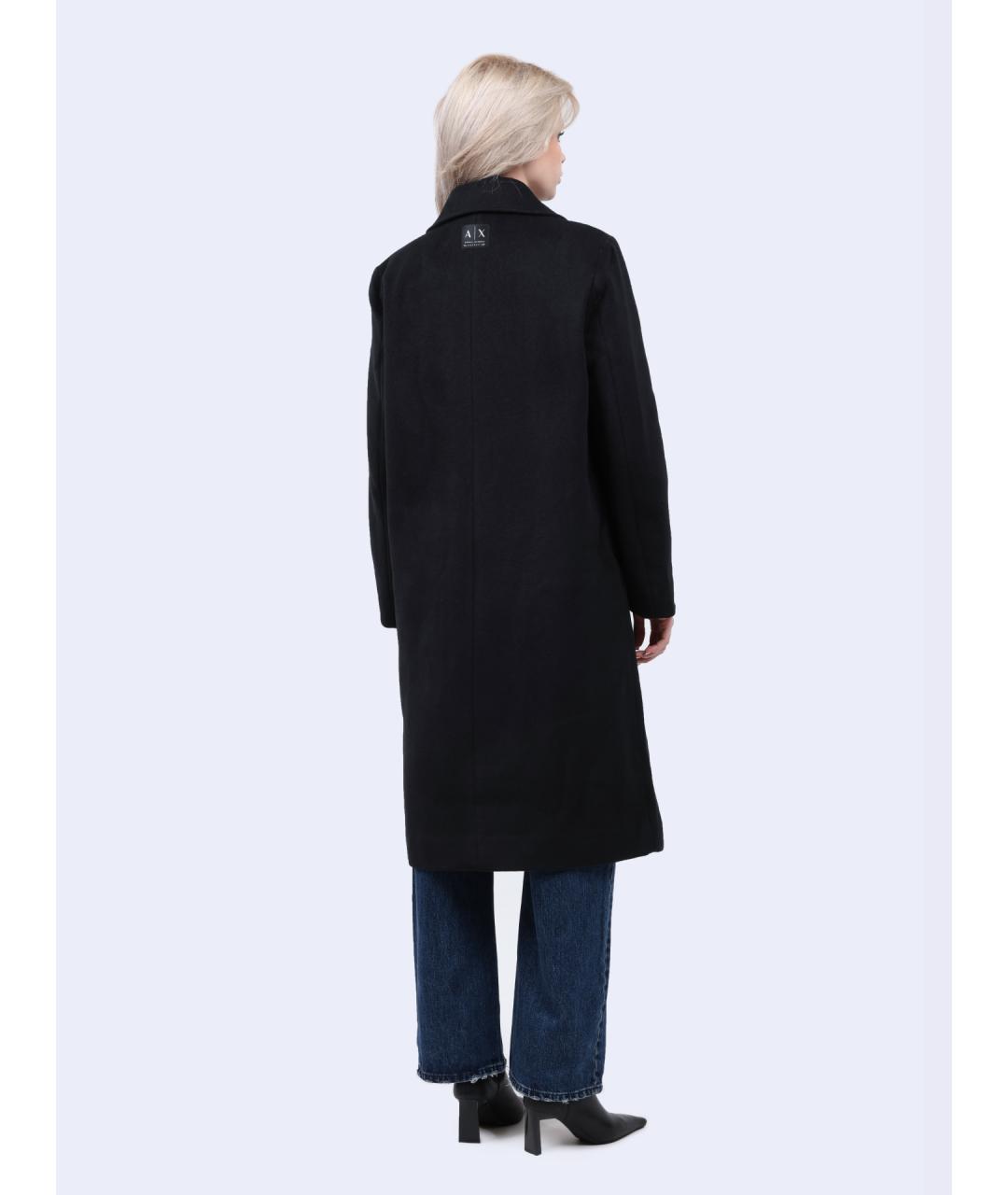 ARMANI EXCHANGE Черное пальто, фото 2
