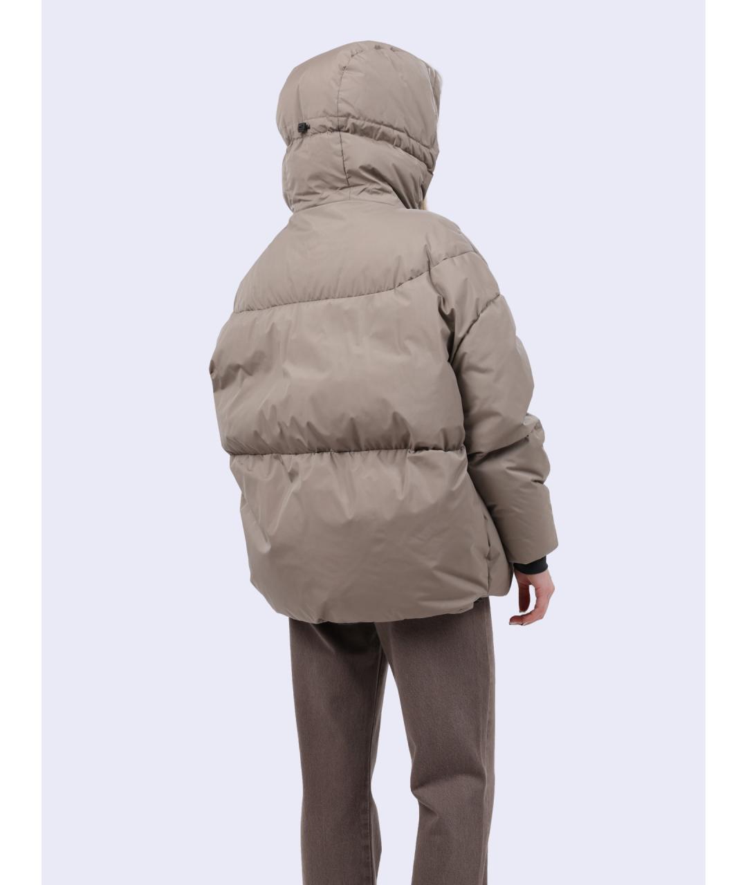 HERNO Серый полиамидовый пуховик, фото 5
