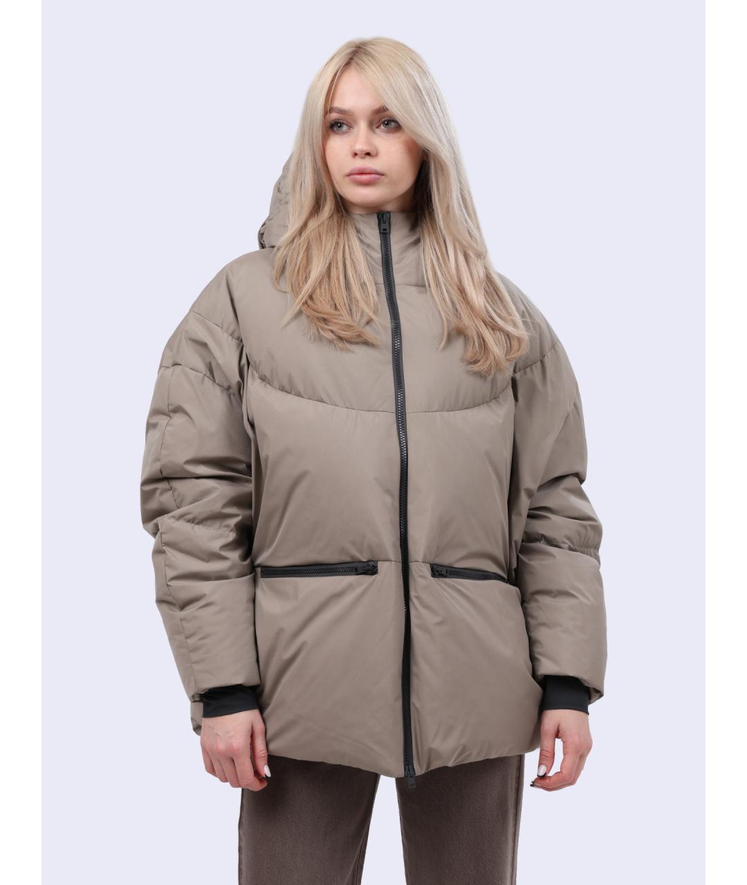 HERNO Серый полиамидовый пуховик, фото 1