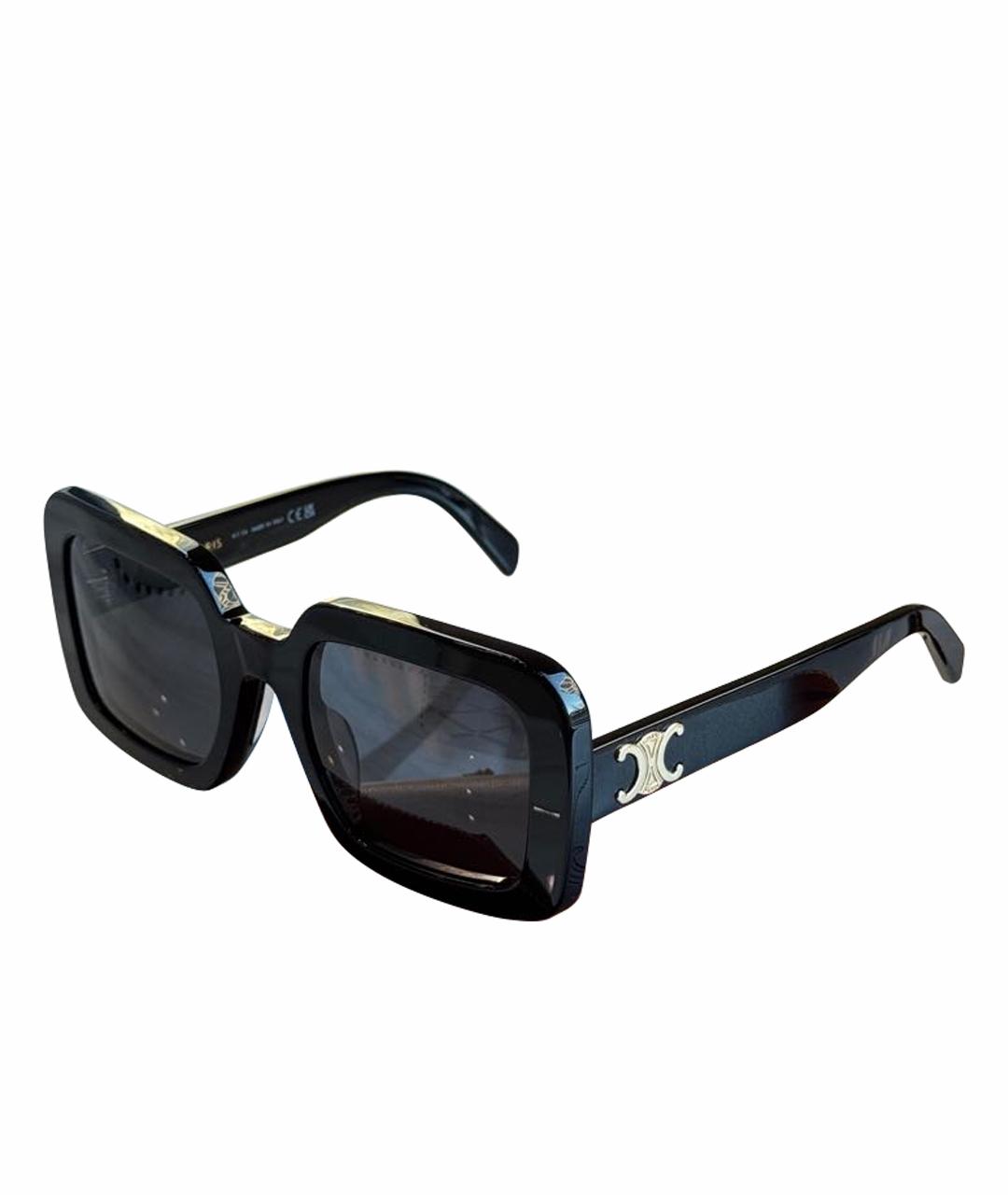 CELINE Черные пластиковые солнцезащитные очки, фото 1