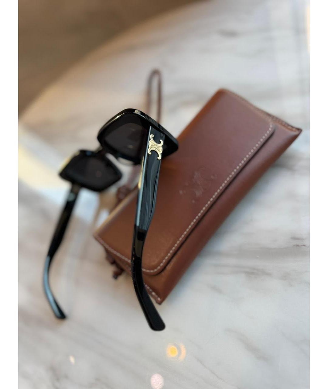 CELINE Черные пластиковые солнцезащитные очки, фото 6