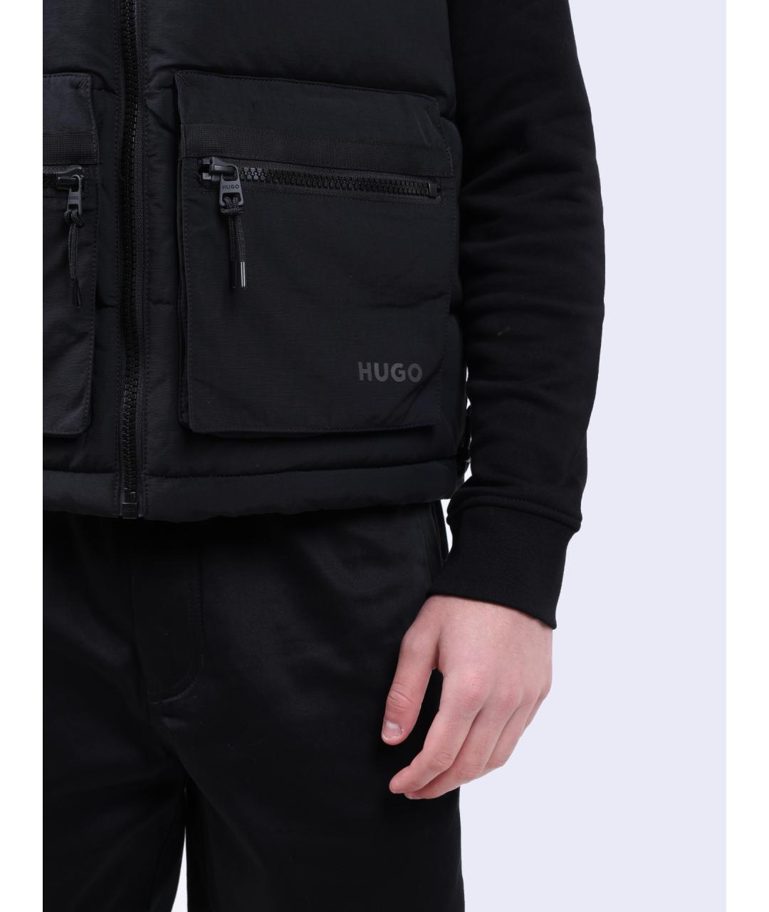 HUGO Черная куртка, фото 4