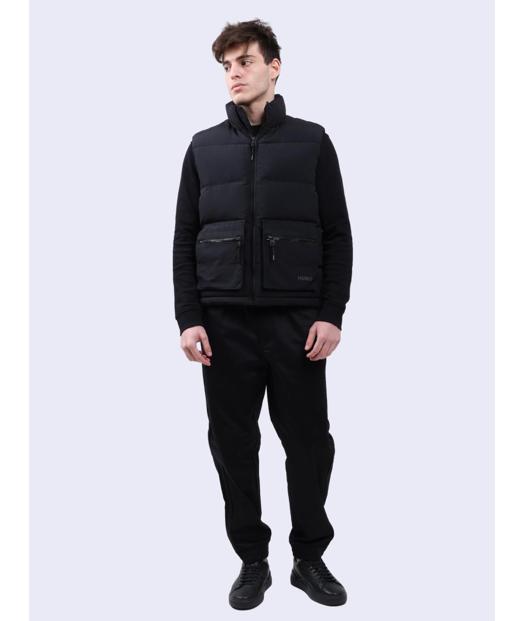 HUGO Черная куртка, фото 2