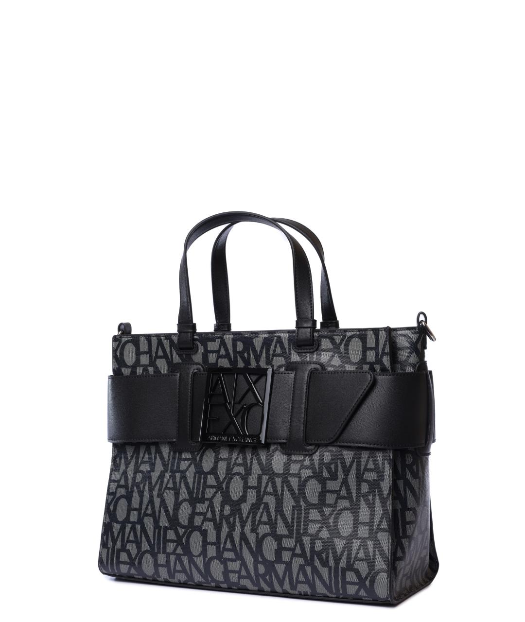 ARMANI EXCHANGE Черная сумка тоут, фото 2