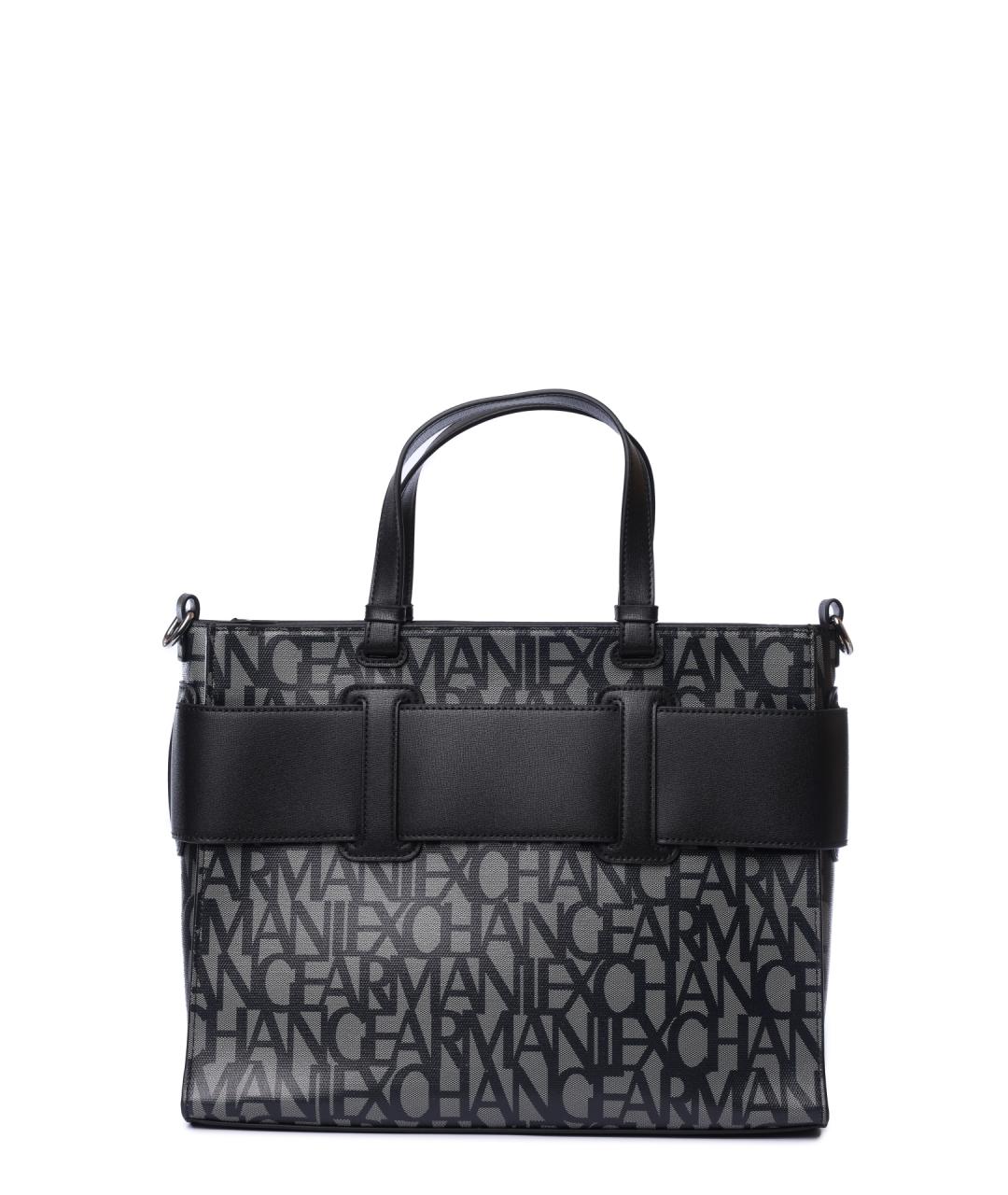 ARMANI EXCHANGE Черная сумка тоут, фото 3