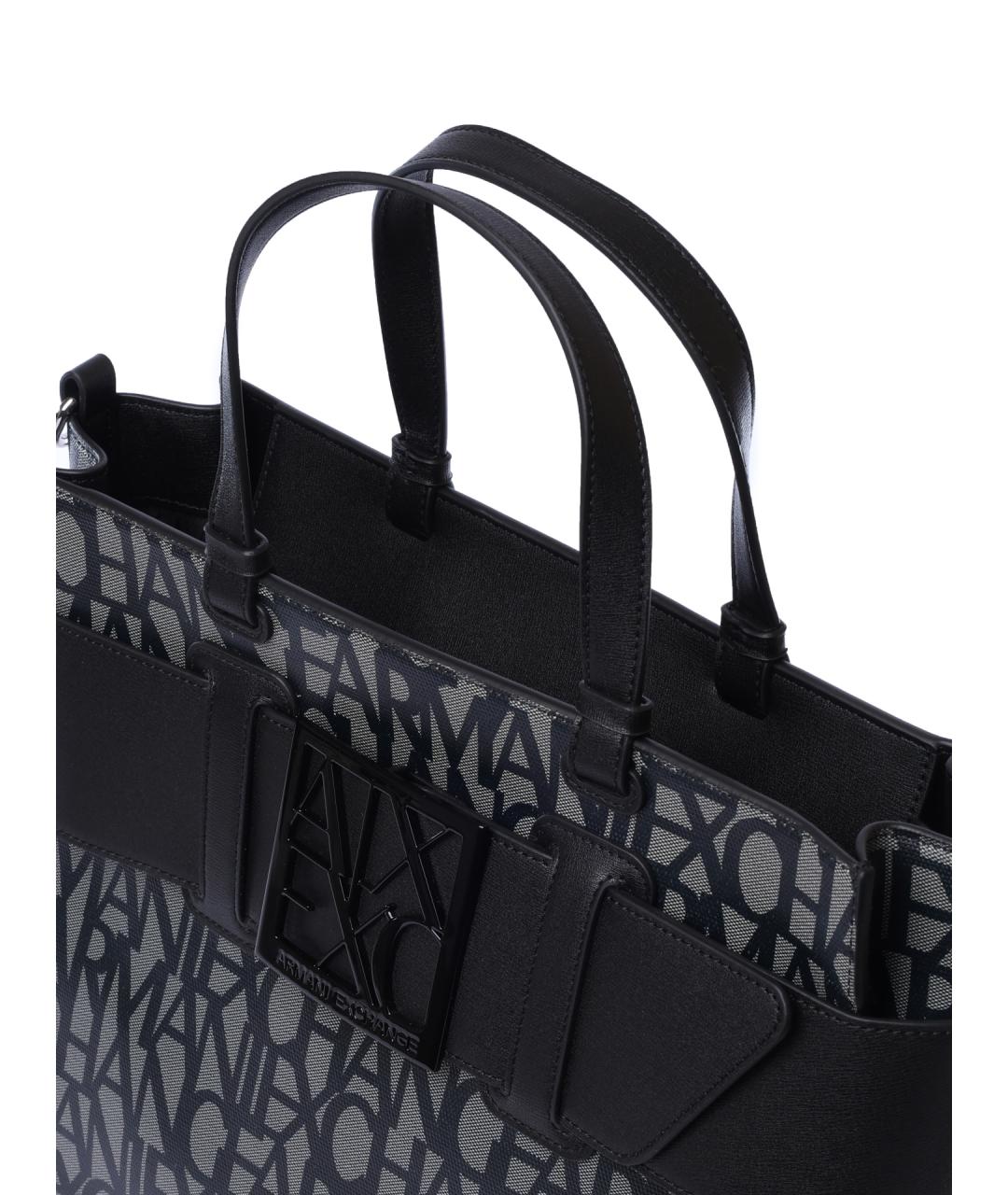 ARMANI EXCHANGE Черная сумка тоут, фото 4