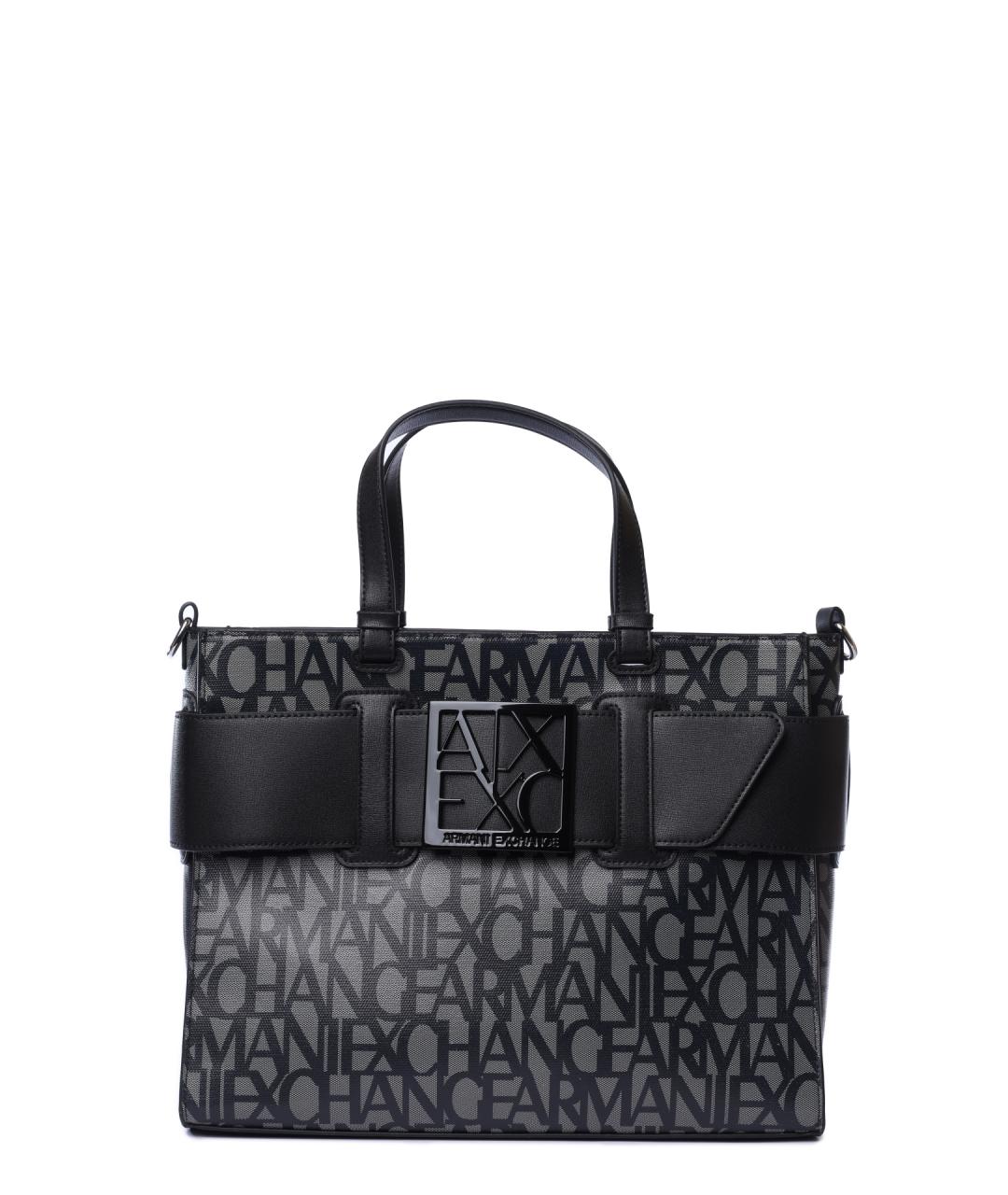 ARMANI EXCHANGE Черная сумка тоут, фото 1