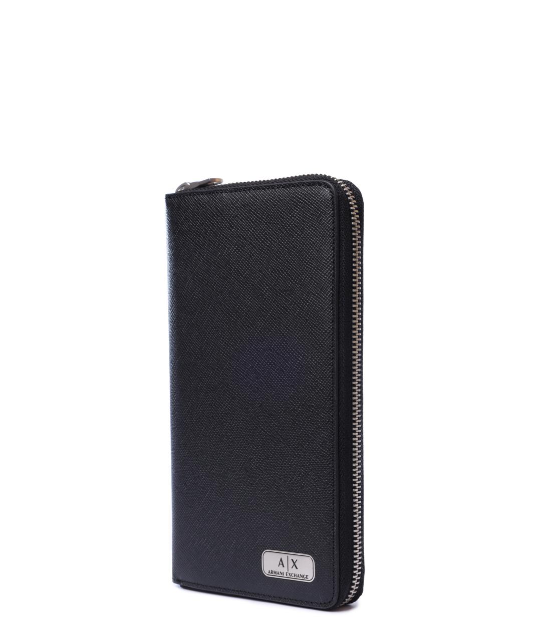 ARMANI EXCHANGE Серый кожаный кошелек, фото 2