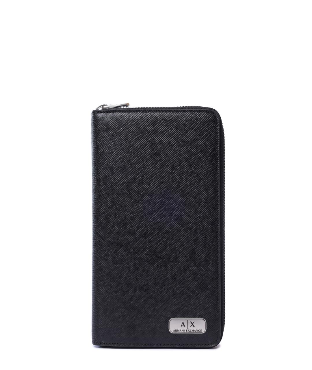 ARMANI EXCHANGE Серый кожаный кошелек, фото 1