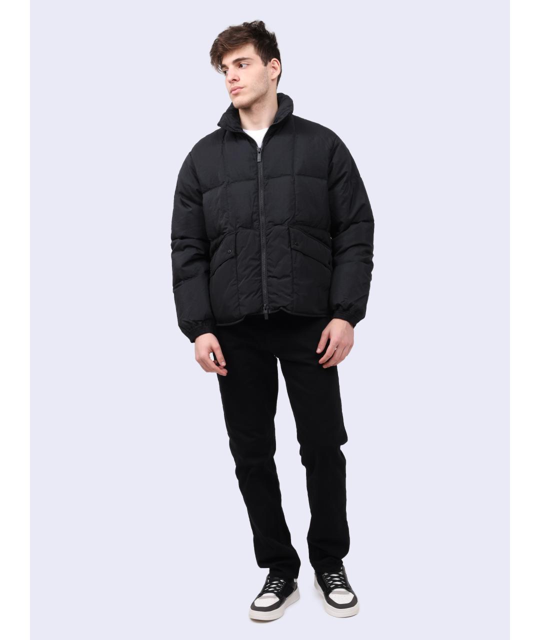 ARMANI EXCHANGE Черный пуховик, фото 2