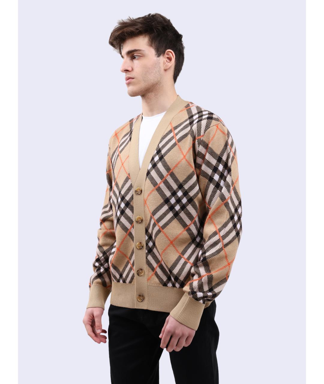 BURBERRY Мульти шерстяной кардиган, фото 3