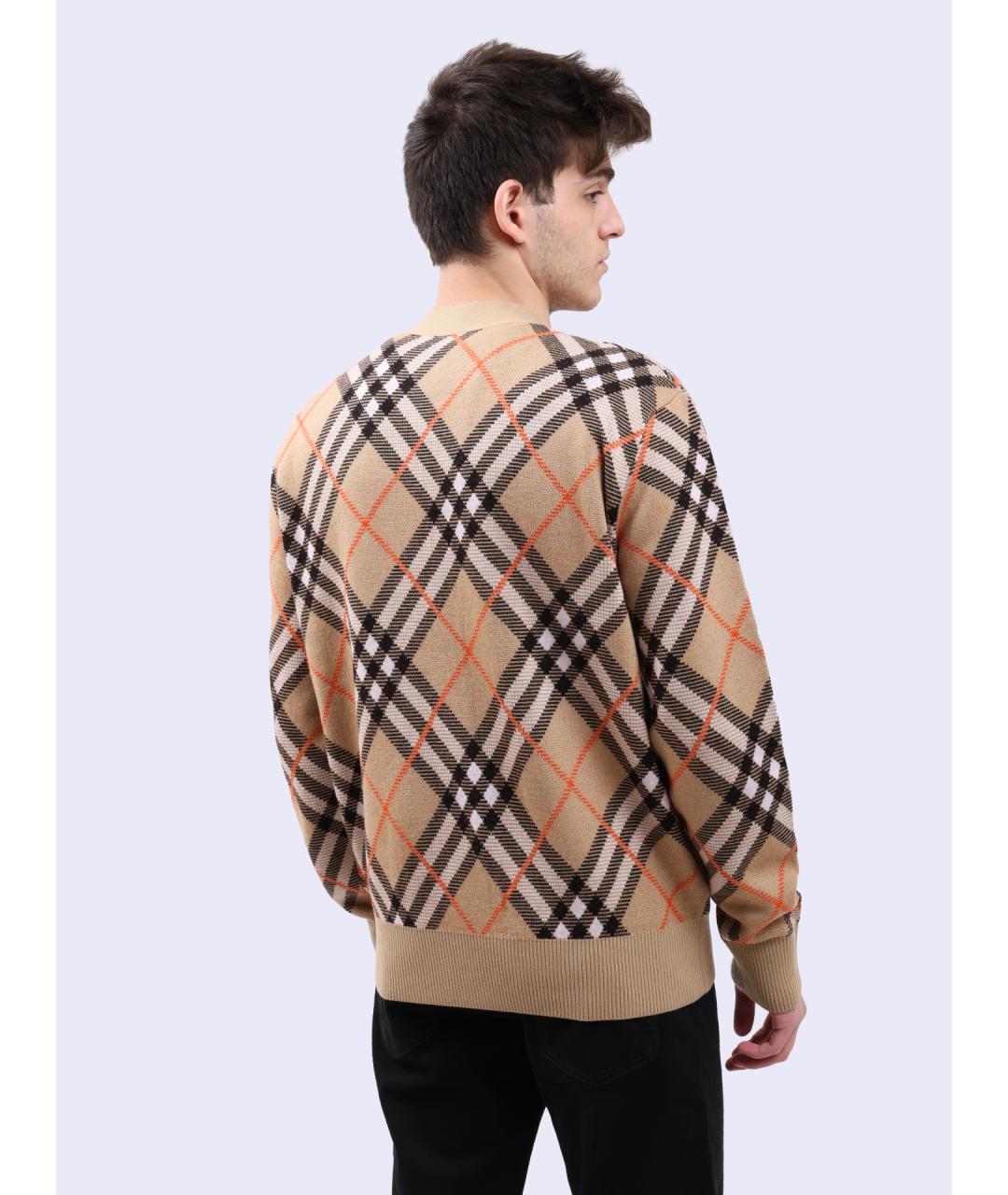 BURBERRY Мульти шерстяной кардиган, фото 5