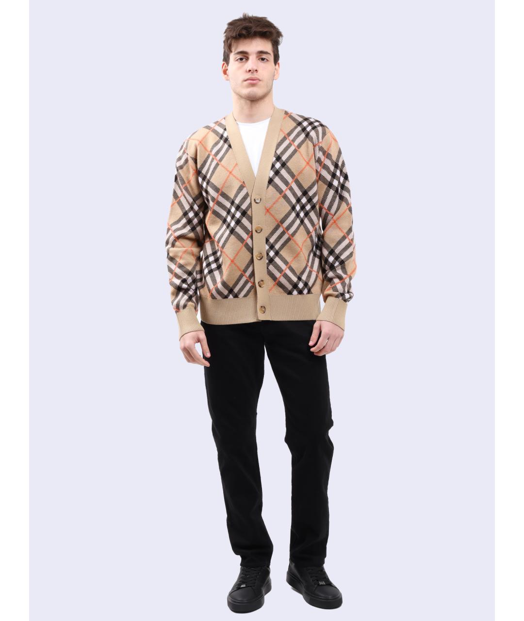 BURBERRY Мульти шерстяной кардиган, фото 2