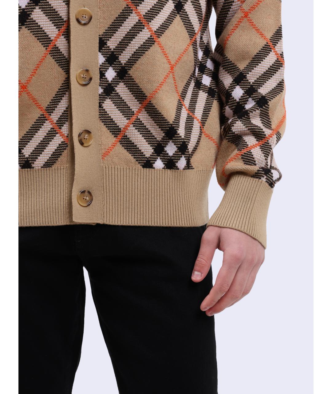 BURBERRY Мульти шерстяной кардиган, фото 4