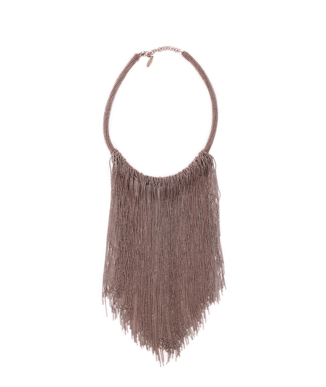 BRUNELLO CUCINELLI Коричневое колье, фото 1