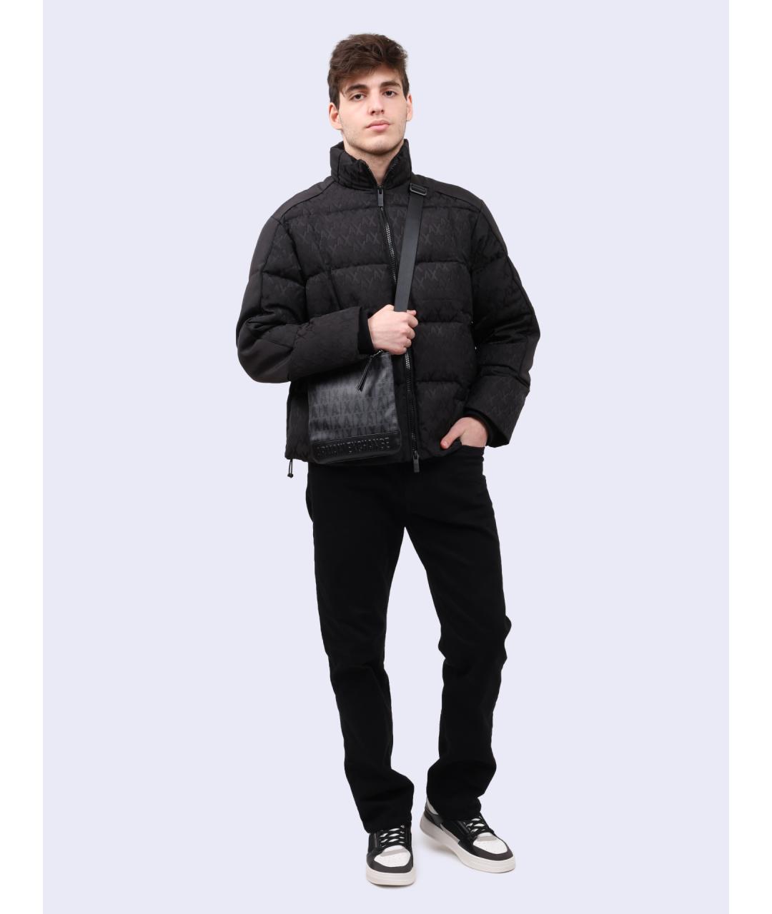 ARMANI EXCHANGE Черная полиамидовая куртка, фото 2