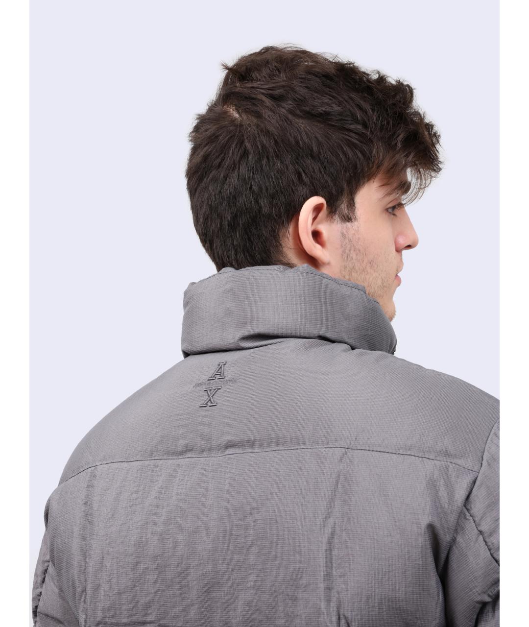 ARMANI EXCHANGE Серый пуховик, фото 4