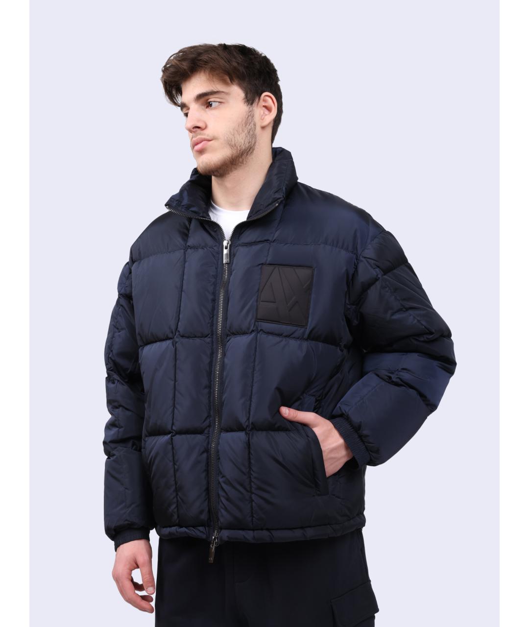 ARMANI EXCHANGE Темно-синяя полиамидовая куртка, фото 3