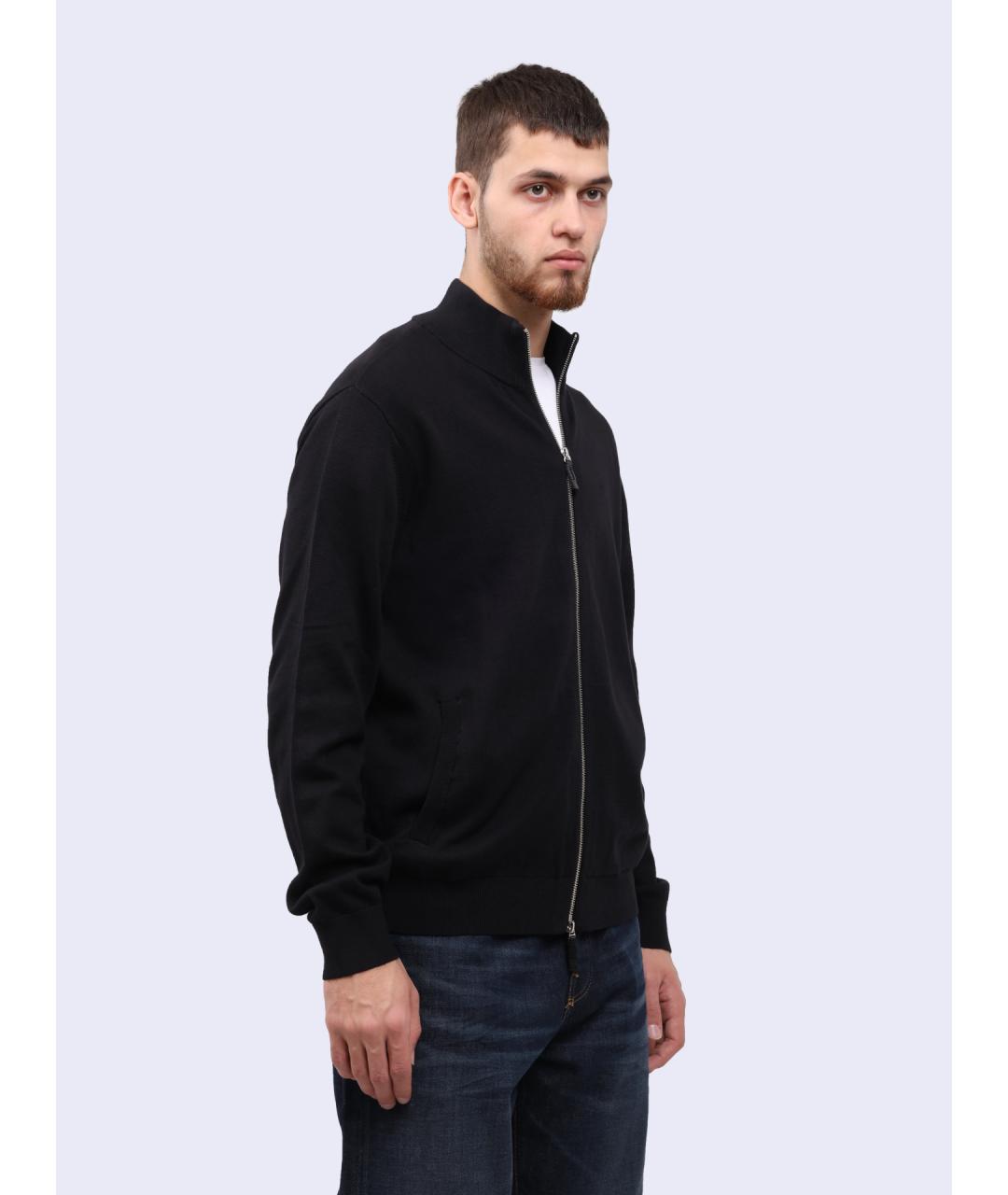 ARMANI EXCHANGE Черный хлопковый джемпер / свитер, фото 3