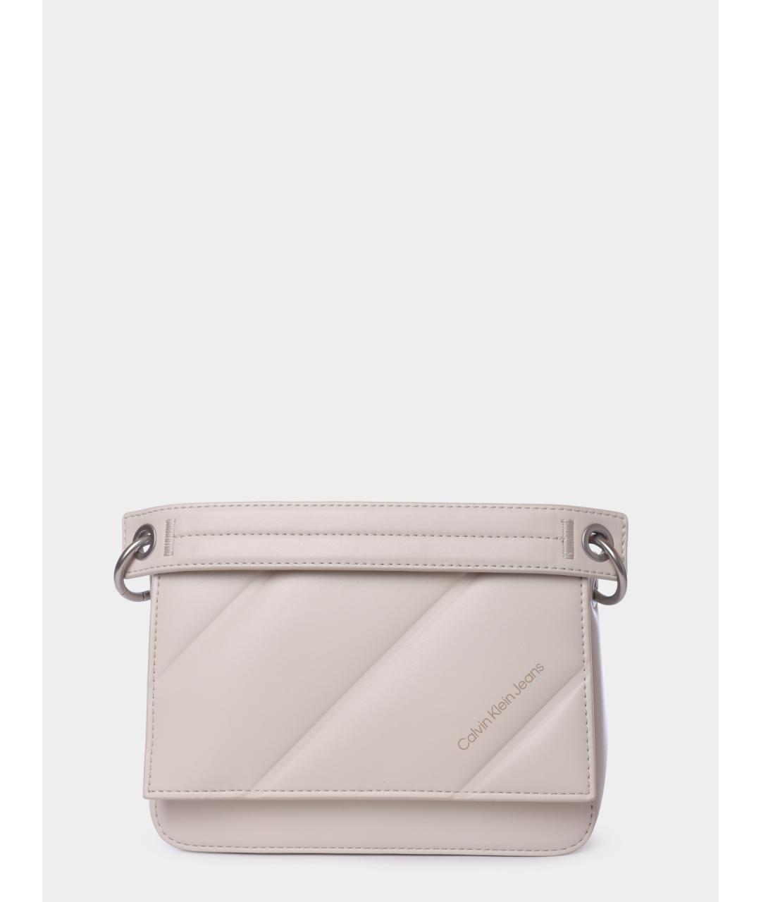 CALVIN KLEIN Белая сумка с короткими ручками, фото 6