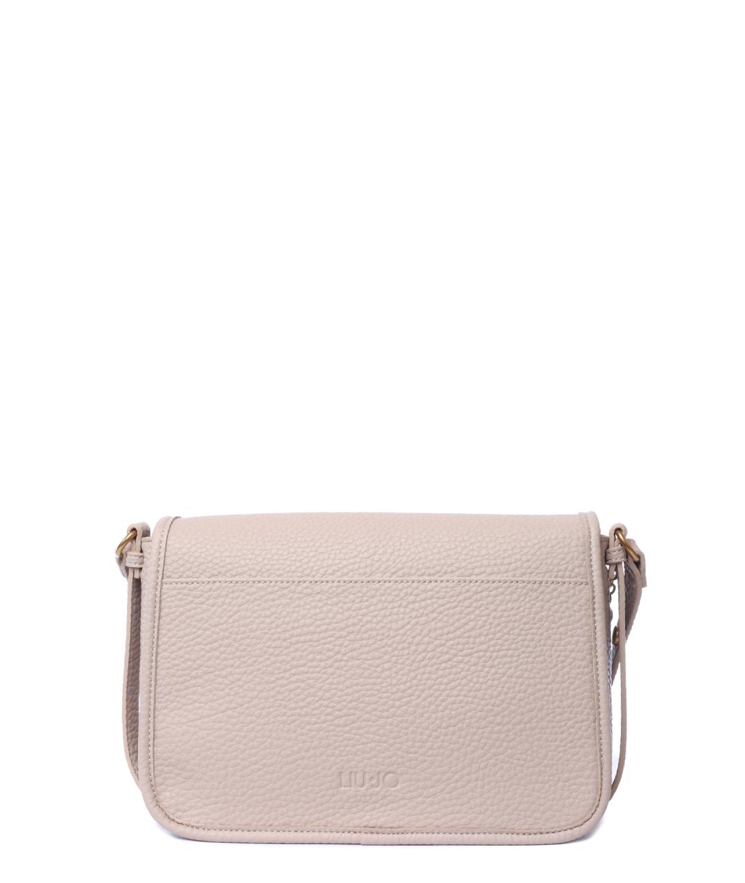 LIU JO Бежевая сумка через плечо из искусственной кожи, фото 5