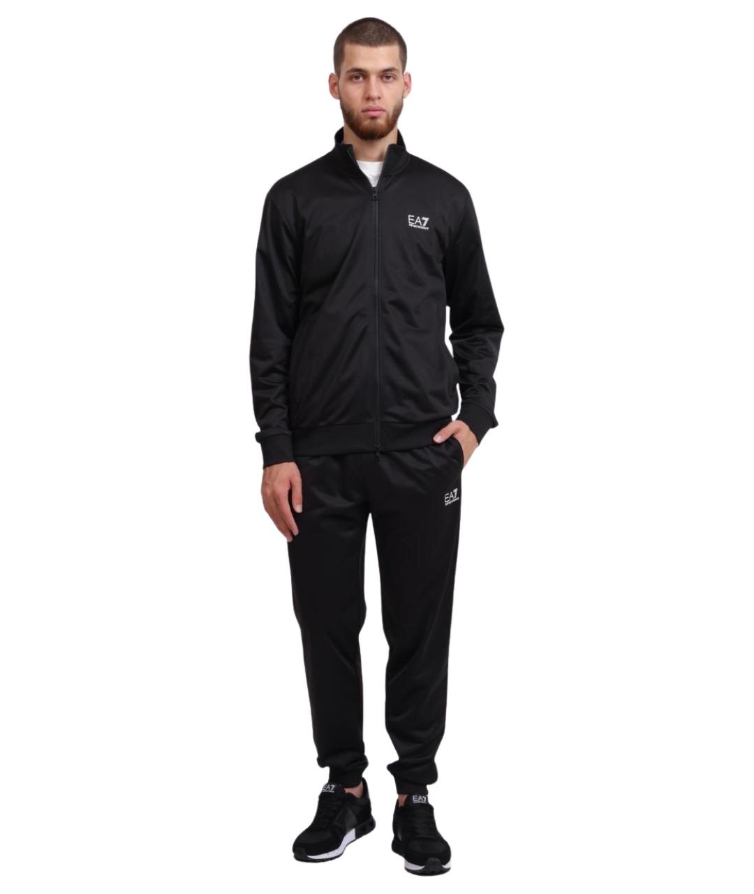 EA7 Черный классический костюм, фото 1