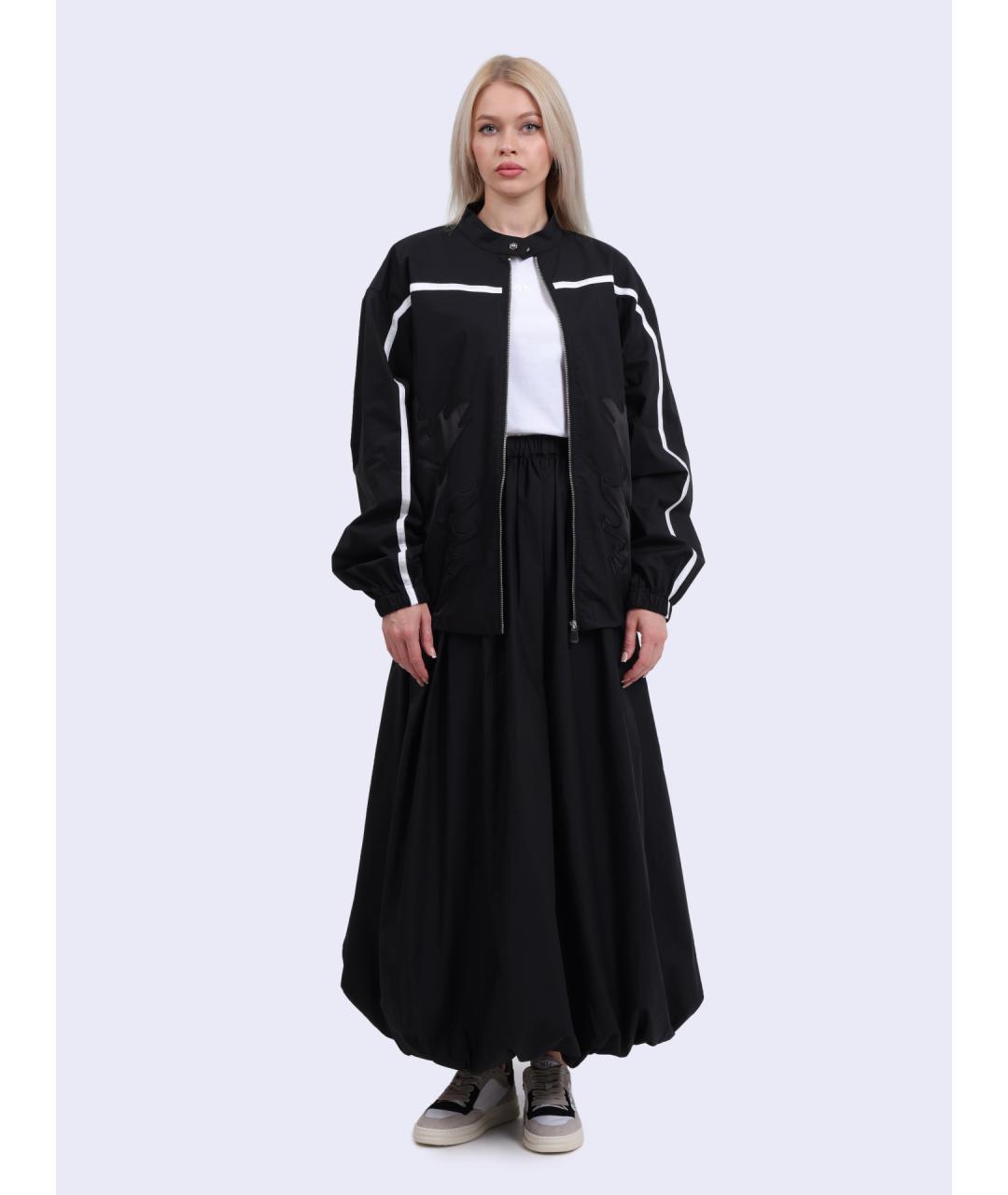 PINKO Черная хлопковая куртка, фото 2