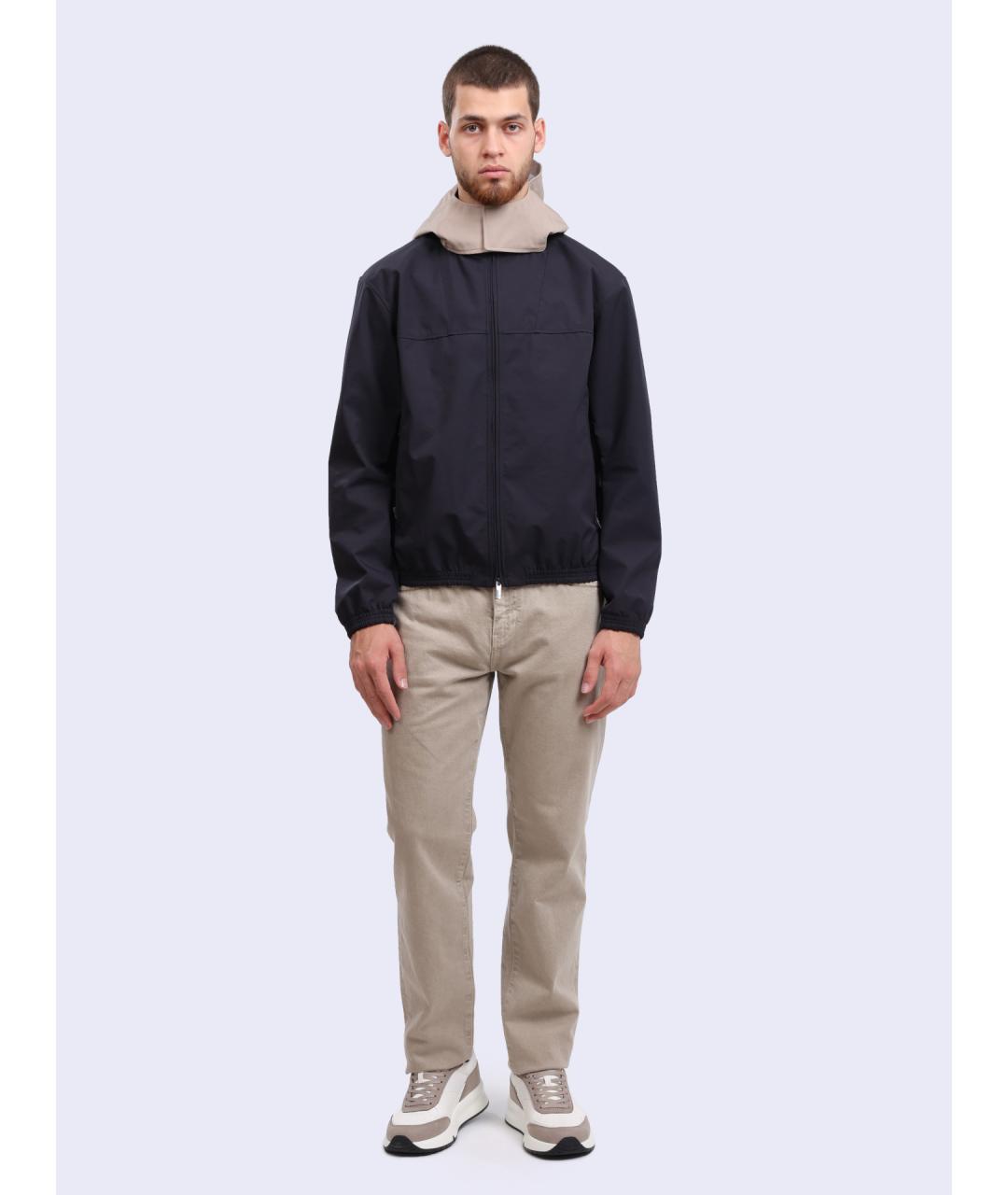 ARMANI EXCHANGE Синяя полиамидовая куртка, фото 2