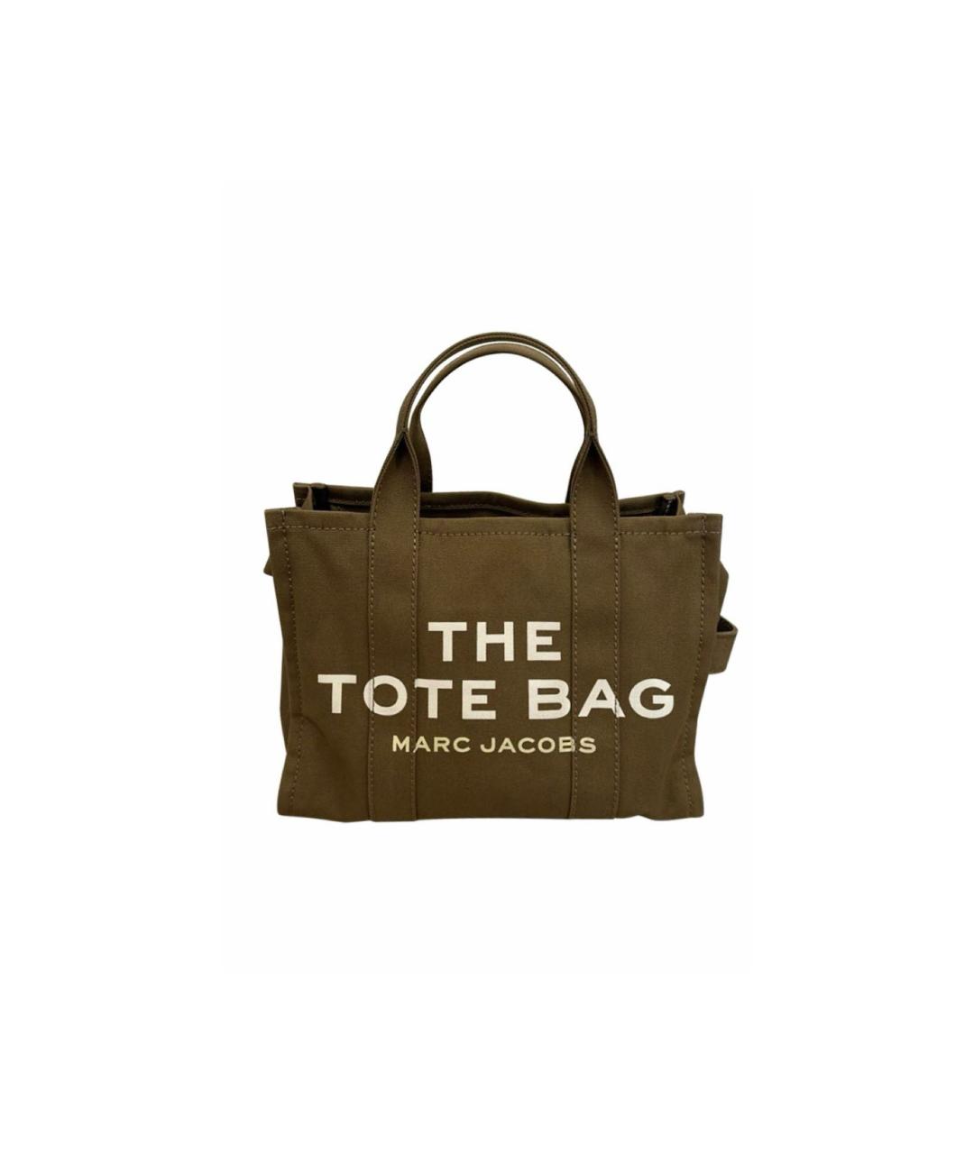 MARC JACOBS Хаки тканевая сумка тоут, фото 5