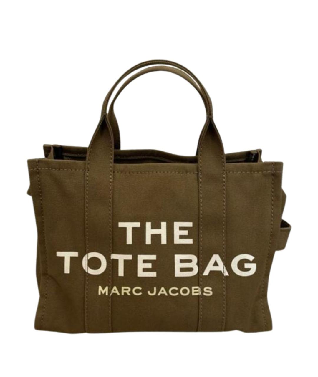 MARC JACOBS Хаки тканевая сумка тоут, фото 1