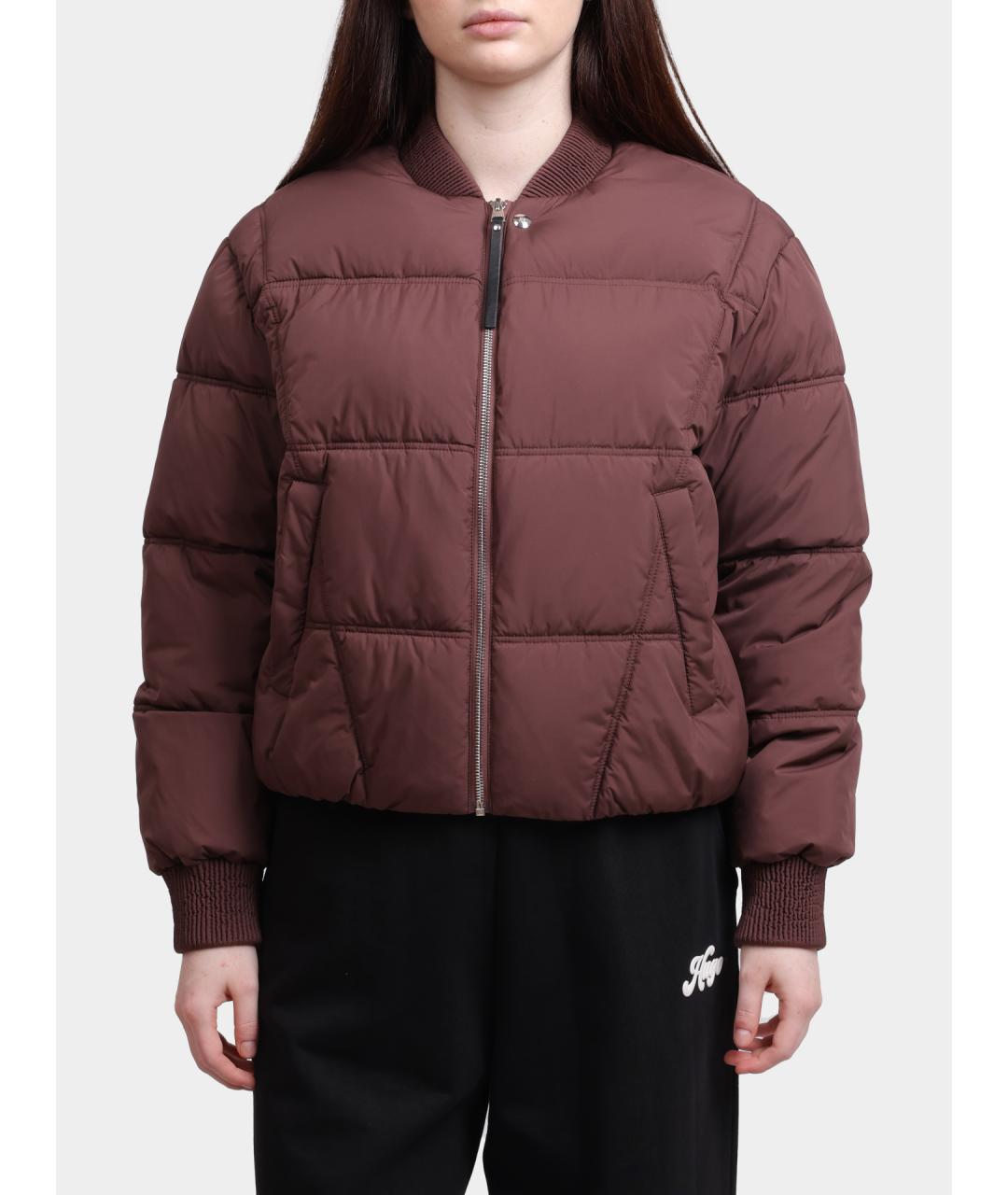 HUGO Бордовая полиамидовая куртка, фото 5