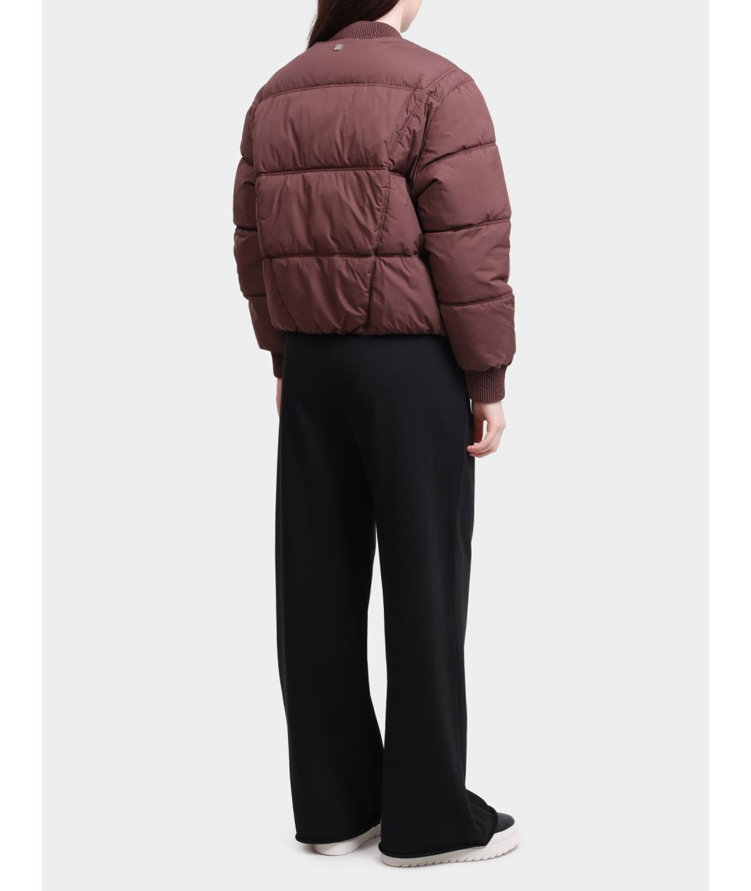 HUGO Бордовая полиамидовая куртка, фото 4