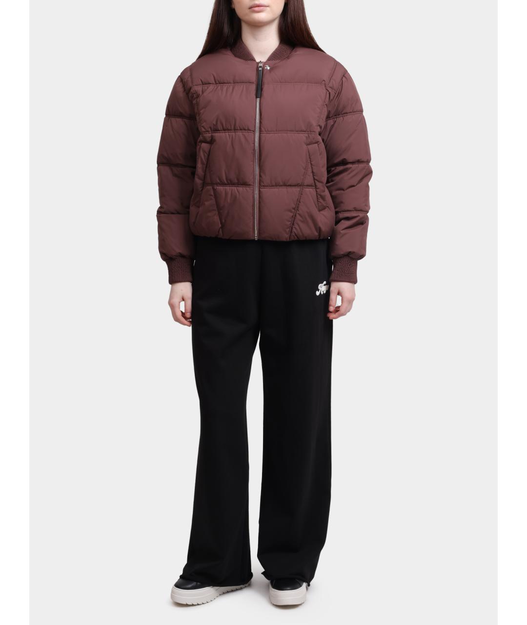 HUGO Бордовая полиамидовая куртка, фото 2