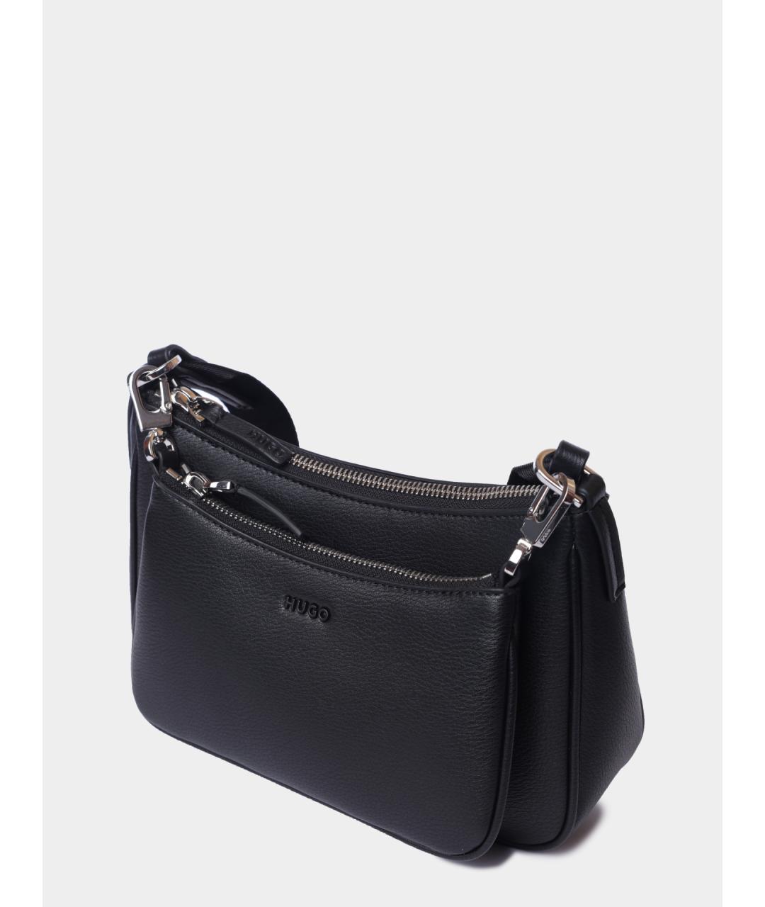 HUGO Черная сумка через плечо, фото 3