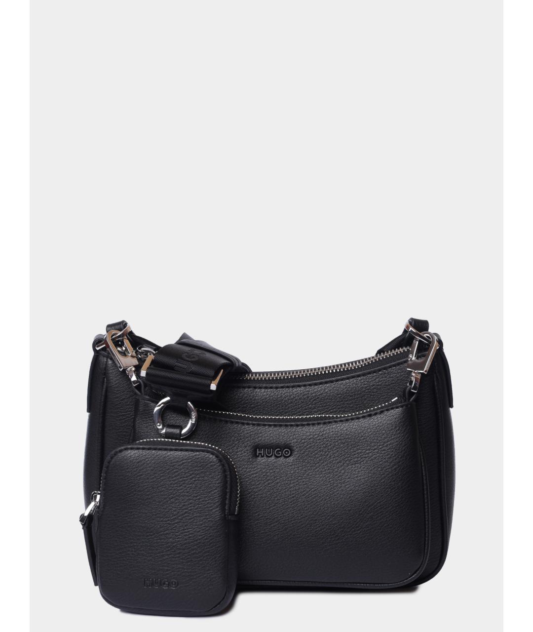 HUGO Черная сумка через плечо, фото 7