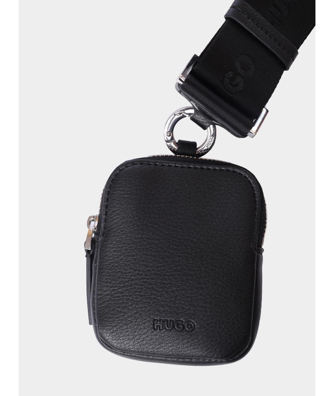 HUGO Черная сумка через плечо, фото 6