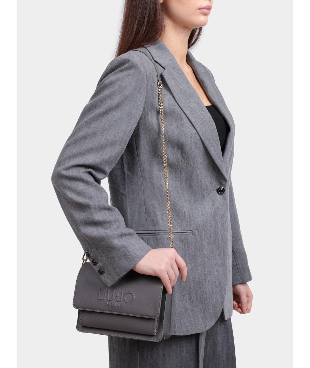 LIU JO Серая сумка через плечо, фото 3