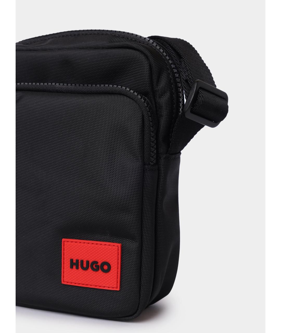 HUGO Черная сумка на плечо, фото 4