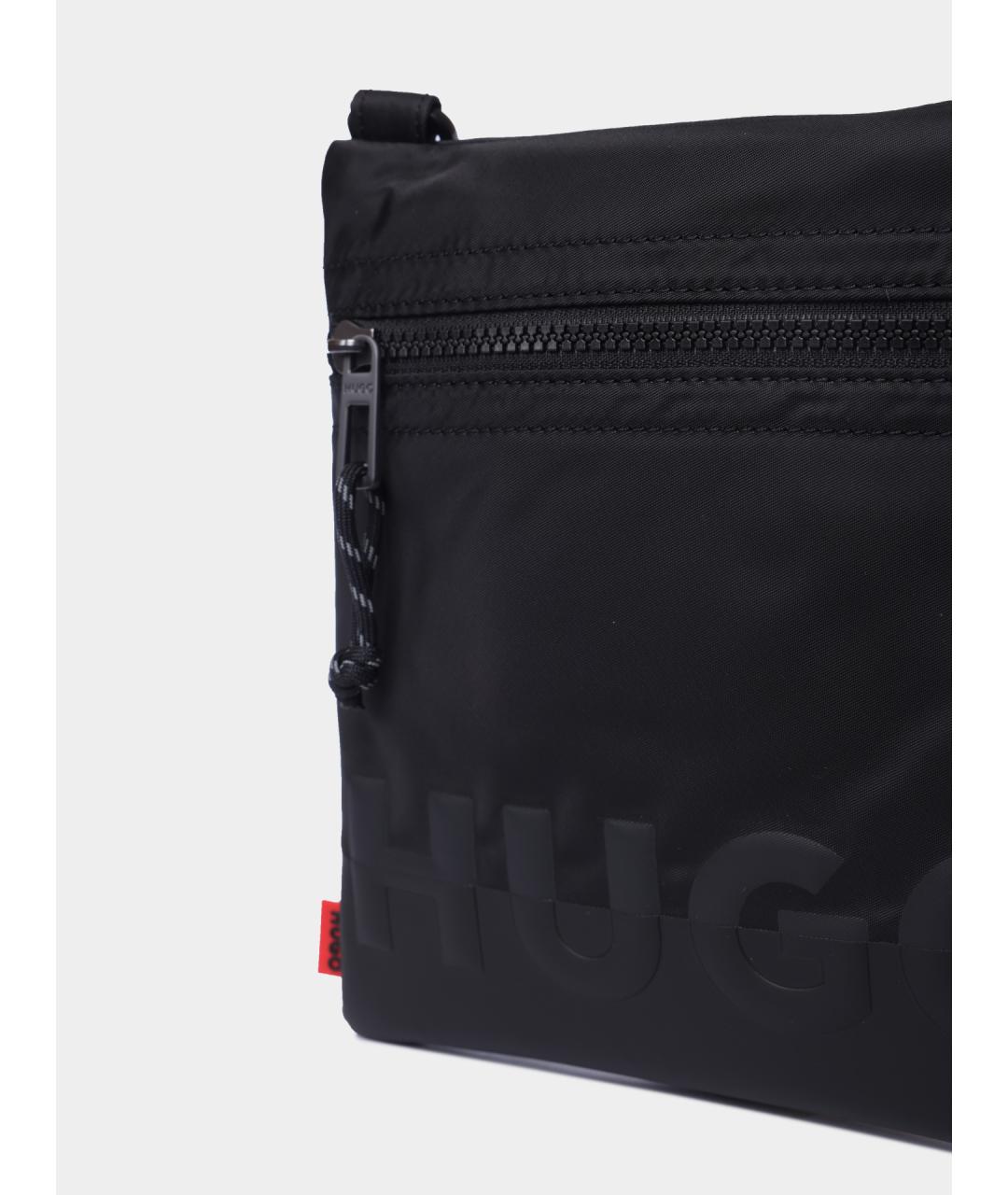 HUGO Черная сумка на плечо, фото 4