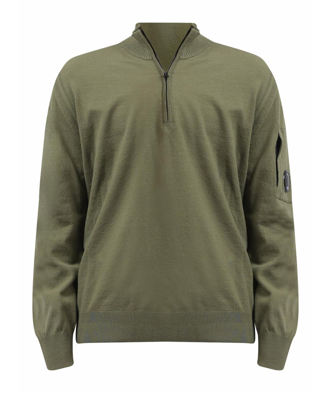 CP COMPANY Зеленый шерстяной джемпер / свитер, фото 1