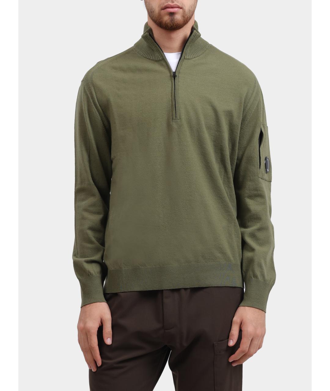 CP COMPANY Зеленый шерстяной джемпер / свитер, фото 6